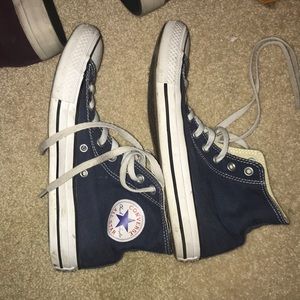Navy Blue Converse High tops!
